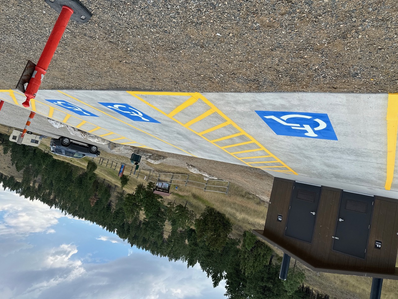 Epoxy striping Montana — Epoxy & Thermoplastic Striping project example